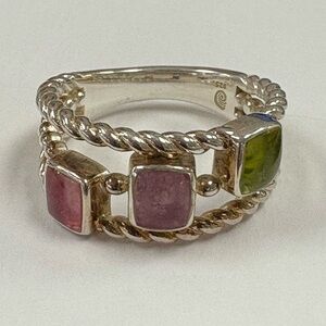 Elegant Silver Ring with genuine hydrangea petals from Dune Jewelry.